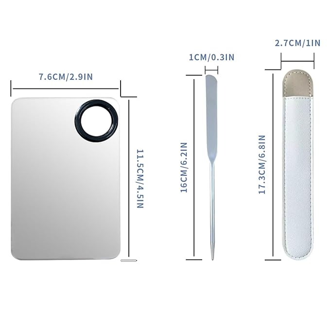 Korean Makeup Spatula Set, Professional Stainless Steel Makeup