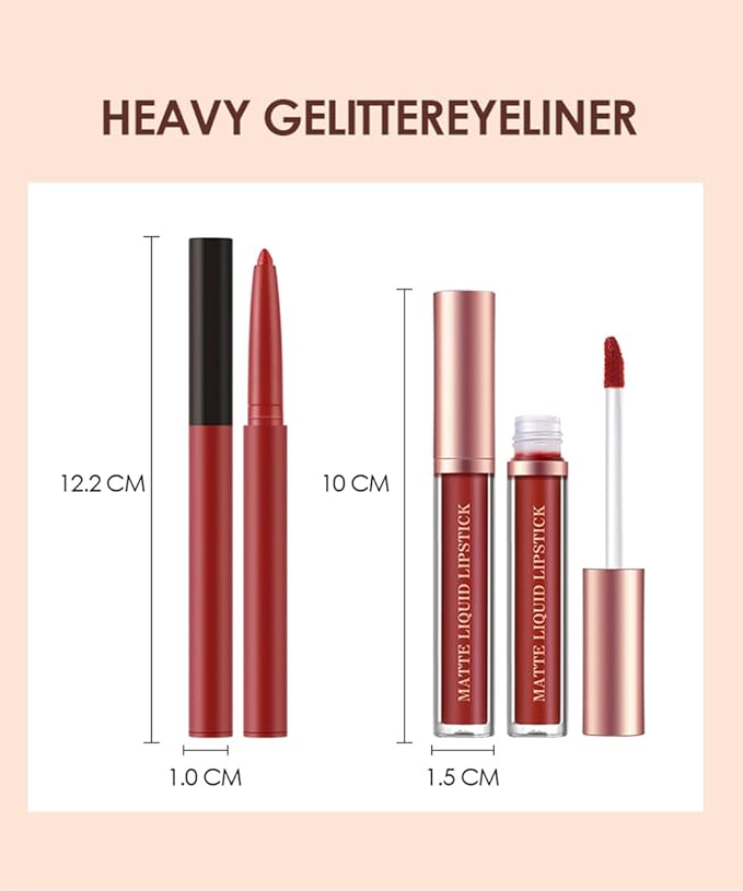 BestLand 6Pcs Matte Liquid Lipstick +
