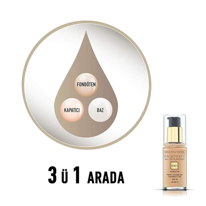 Max Factor Facefinity 3 In Primer Concealer Foundation Fl Oz 30 Ml