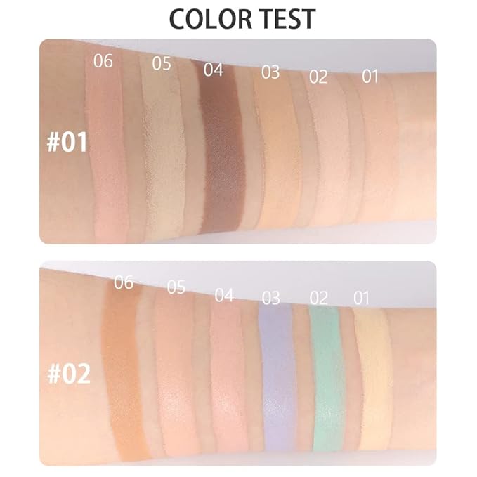 evpct 12 Color Conceal Correct Cream Contour Makeup Covers redness