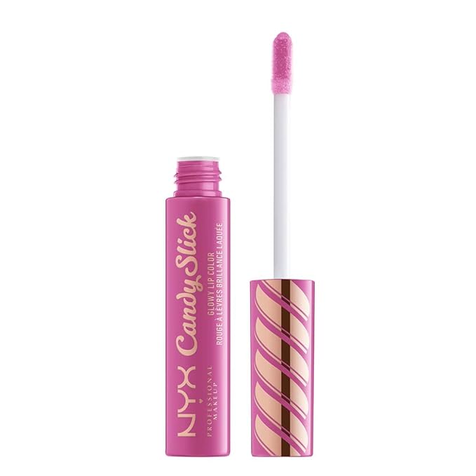 NYX PROFESSIONAL MAKEUP Candy Slick Glowy Lip Color Gloss - Birthday Sprinkles (Barbie Pink)