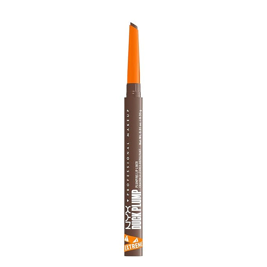 NYX PROFESSIONAL MAKEUP Duck Plump Plumping Lip Liner, Matte Pencil With Up To 10HR Wear, Touch Up Taupe (Taupe Brown Lip Liner)