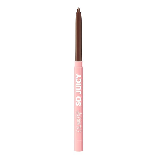 ColourPop So Juicy Plumping Lip Liner with Peptides - Long Lasting Lip Liner for Visibly Plumped & Shaped Lips - Enriched with Smoothing Ceramides & Peppermint - Mocha Latte (0.01 oz)