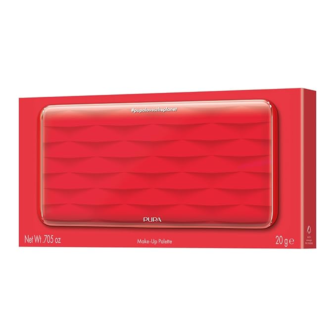 Pupa Milano Make-Up Palette L, 002 Red, 0. 71 oz
