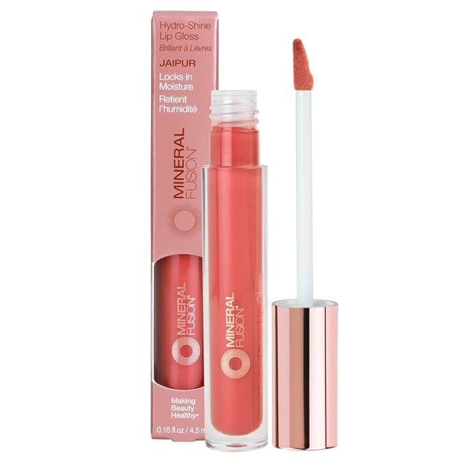 Mineral Fusion HydroShine Lip Gloss, Jaipur, 0.15 Ounce