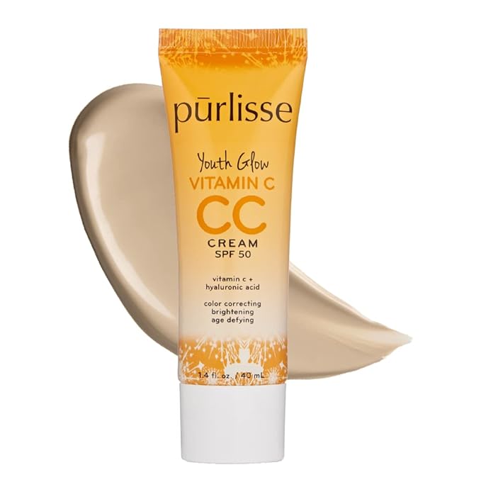 pūrlisse Youth Glow Vitamin C CC Cream SPF | Light 1.4oz