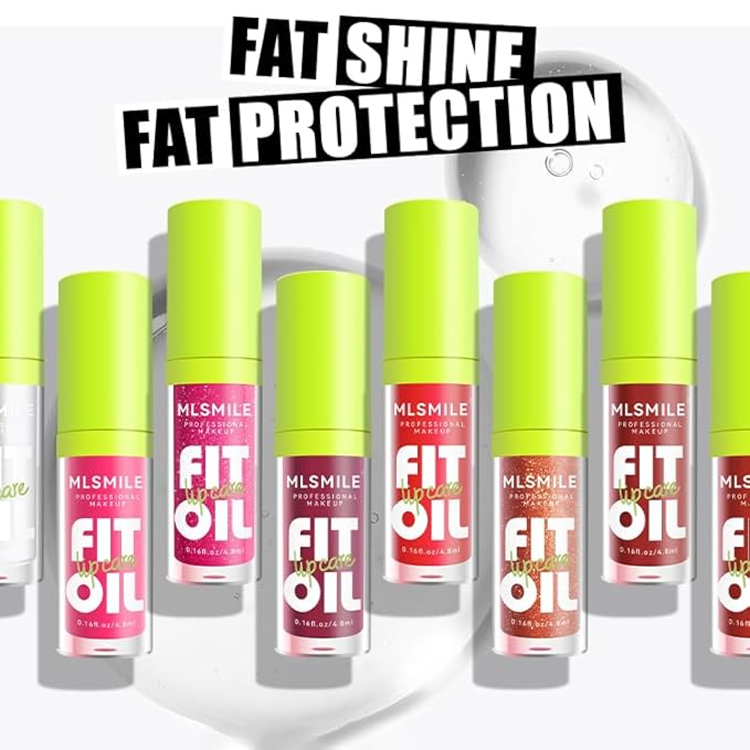 8 Colors Lip Oil Lip Glaze, Hydrating Lip