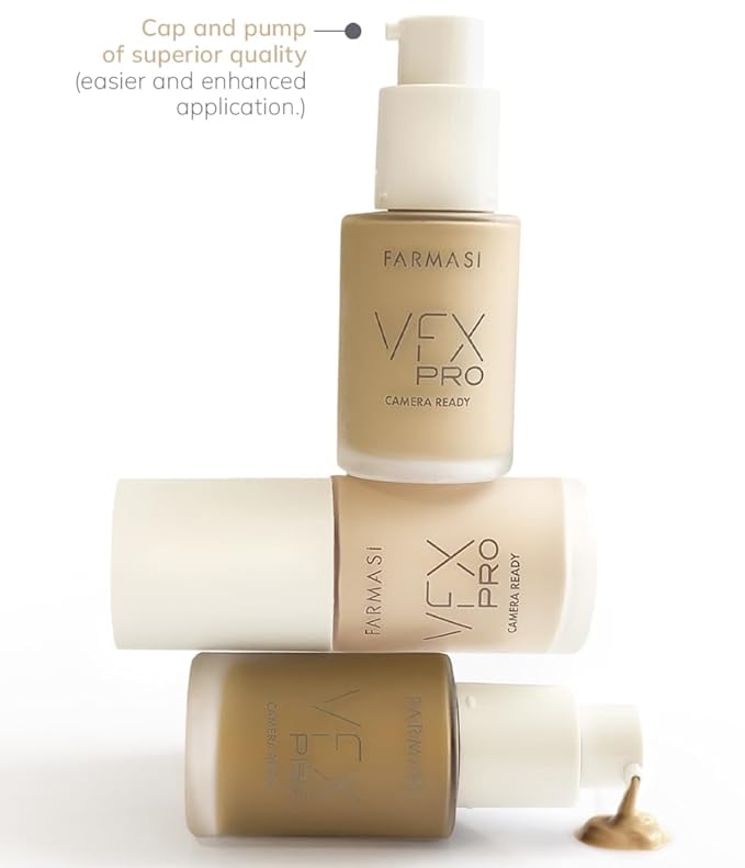 FARMASi Vfx Pro Foundation, Full Coverage Liquid Cream, Dark 20 30 ml