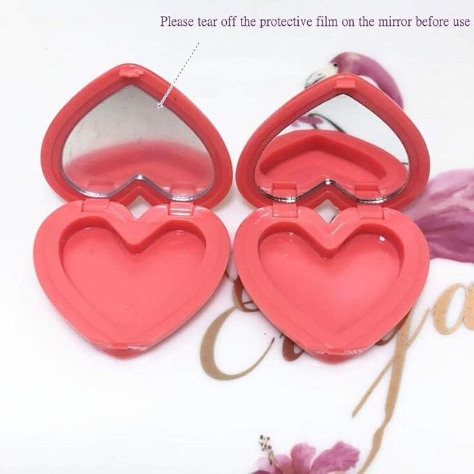 RONRONS 8 Pack Empty Eyeshadow Palette Mini Heart