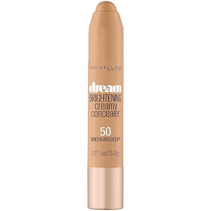 Maybelline New York Dream Brightening Creamy Concealer, Medium/Deep, 0.11 oz
