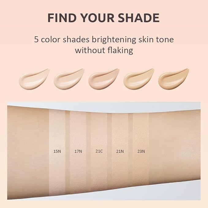 MOONSHOT KOREA Conscious Fit Cushion Foundation Flawless Coverage,Glass