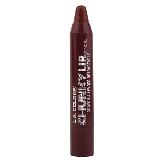 L.A. Colors Chunky Lip Pencil, Plum, 0.09 Ounce Lip