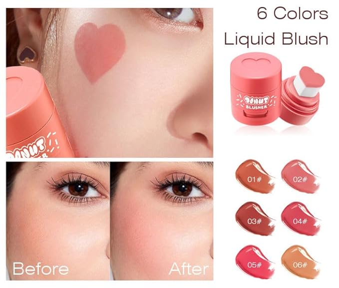 Stamp Liquid Blush Stamp Blush with Heart Shaped Women (1)