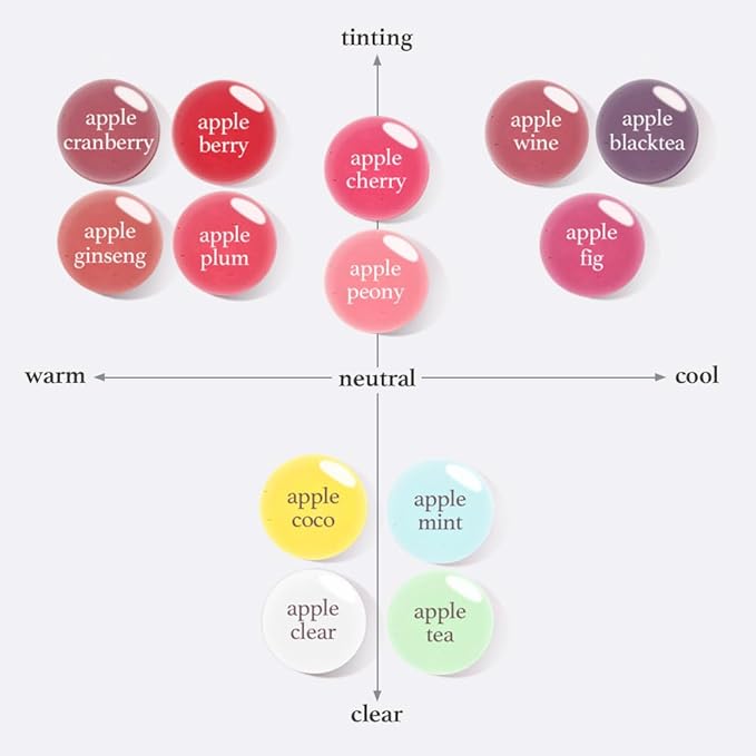 NOONI Korean Hydrating Lip Oil - Applewine | Long-Lasting, Moisturizing, Plumping, Revitalizing for Dry Lips, Waterproof, No Peel Off, Hydrating, Nourishing Crystal Clear, 0.12 FL Oz