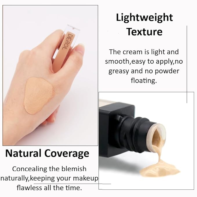 Liquid Concealer Makeup - Natural Coverage & Highly 6. (02) 5ml