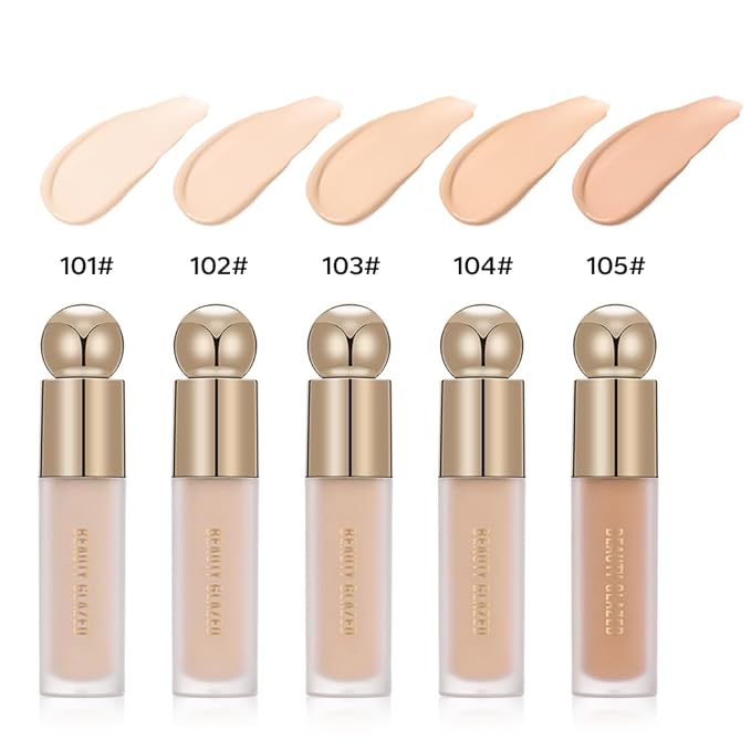 Hydrating Concealer, Lightweight Full Coverage Concealer for Dark Oz (102#)
