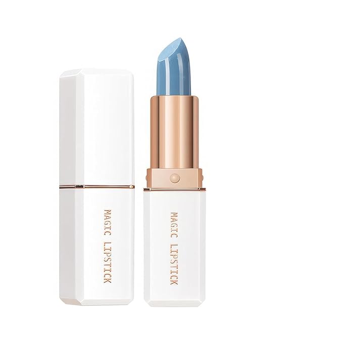 Color Changing Lipstick, 6-Colors Lip Stain Temperature Activated Vegan Formula, Magic Lipstick Long-Lasting, Nourishing, Cruelty-Free & Vegan #light blue