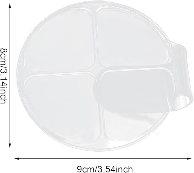 yueton 2PCS Acrylic Makeup Mixing Tray Makeup Palette