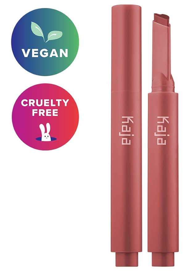 Kaja Lip Gloss - Heart Melter | High-shine, Glossy Finish, Peppy Pink Nude, Moisturize, 05 Hunny Bun, 0.04 Oz