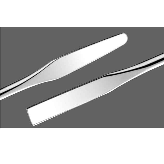2Pcs Stainless Steel Cosmetic Mixing Makeup Spatula Nail