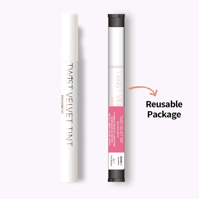 Long Lasting Lip Stain for Lips and Cheek Tint | High Pigment Color | lightweight Matte Finish | Weightless | Full Coverage | Twist Velvet Tint #11 (No.11)