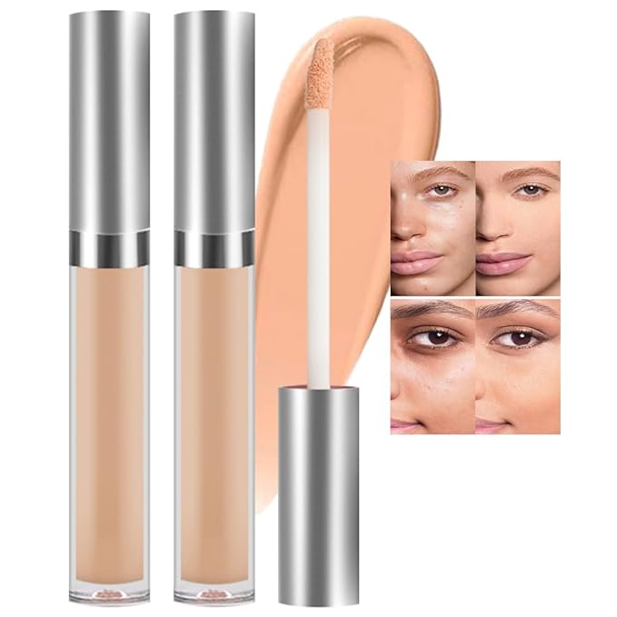 Kaely 2Pcs Hydrating Concealer Wand,Full Coverage Liquid under