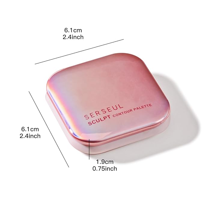 Powder Contour Palette, Matte Finish, Brown Color Family,