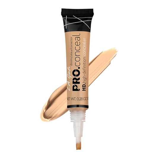 L.A. Girl Pro Conceal HD Concealer, Creamy Beige, 0.28 Ounce