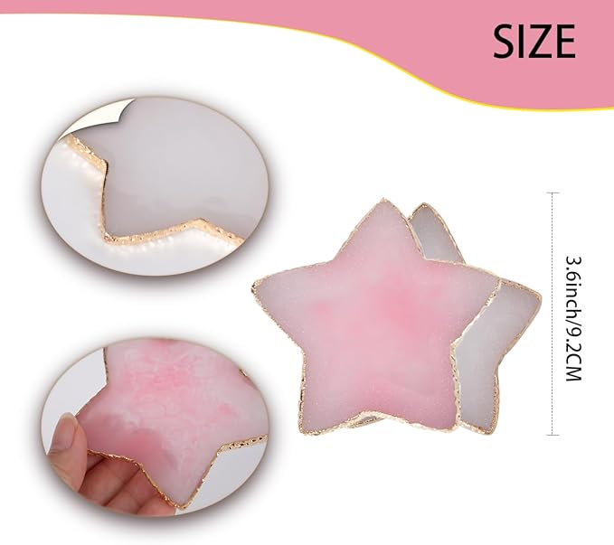 Nail Polish Palette, 2Pcs Resin Nail Art Palette,
