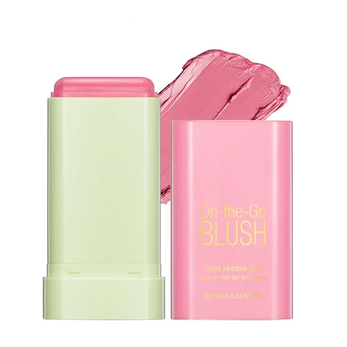 Soft Creamy Blush Stick,On-the-Go Blush,2-in-1 Cheek and Lip