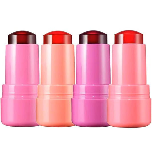 Cooling Water Jelly Tint Blush,4 Colors Multi-Use Tint Stick