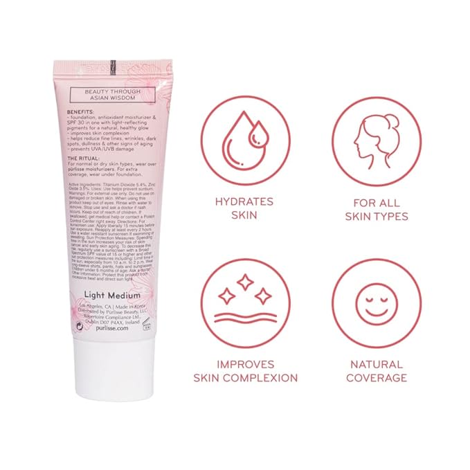 pūrlisse Ageless Glow Serum BB Cream SPF 40 | Fair 1.4oz