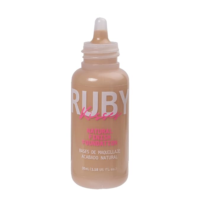 Ruby Kisses Liquid Foundation Medium Coverage, Lightweight, Natural