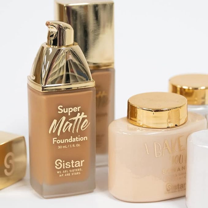 Sistar Super Matte Foundation Perfecting Liquid Foundation Full oz. (Ebony) 30 mL