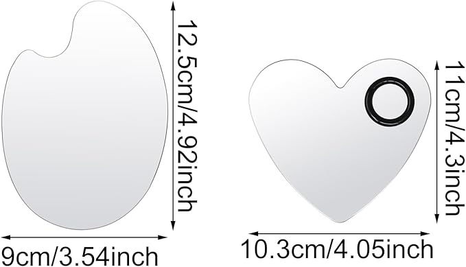 yueton 2SET Stainless Steel Color Palette Makeup Mixing