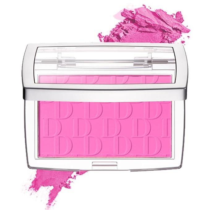 Pink Powder Blush Palette, Multi-Use Makeup Blusher Pink Blendable Formula