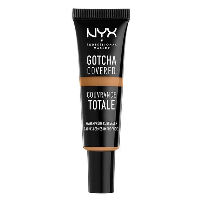 NYX Professional Makeup Gotcha Covered Concealer, Deep Honey, Fluid Ounce