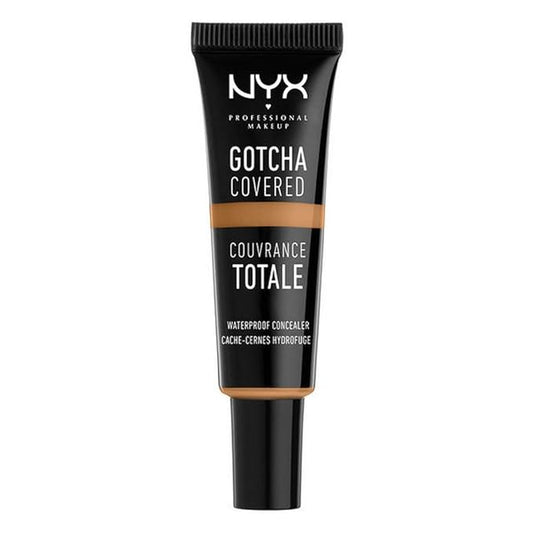 NYX Professional Makeup Gotcha Covered Concealer, Deep Honey, Fluid Ounce