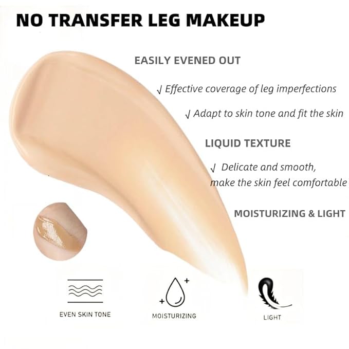Leg Makeup Waterproof No Transfer - Leg Makeup (Bronze, 3)