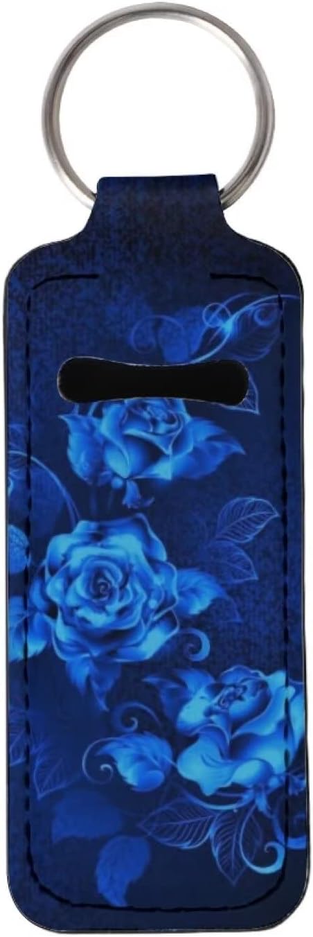 Elegant Rose Flower Print Chapstick Holder