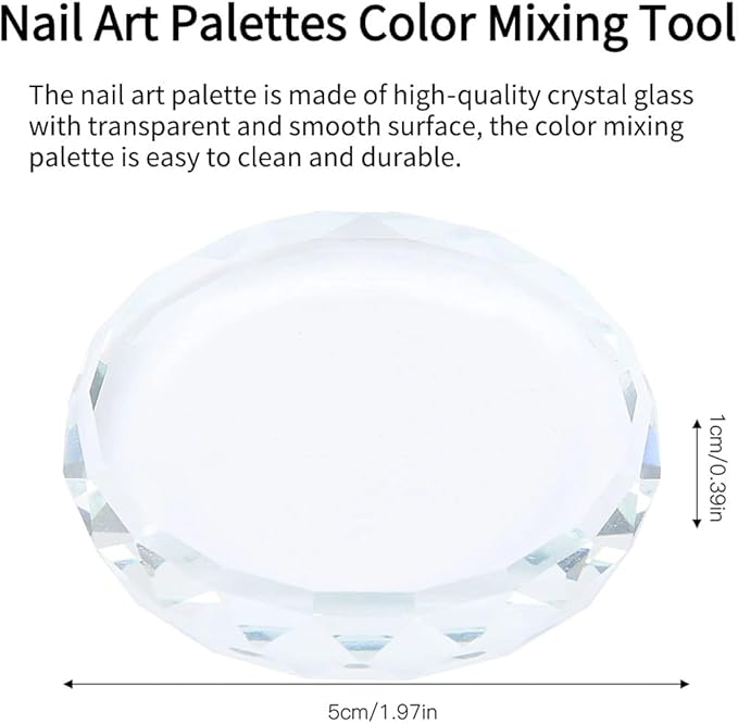 Nail Art Palette, 2pcs Nail Art Palettes Color