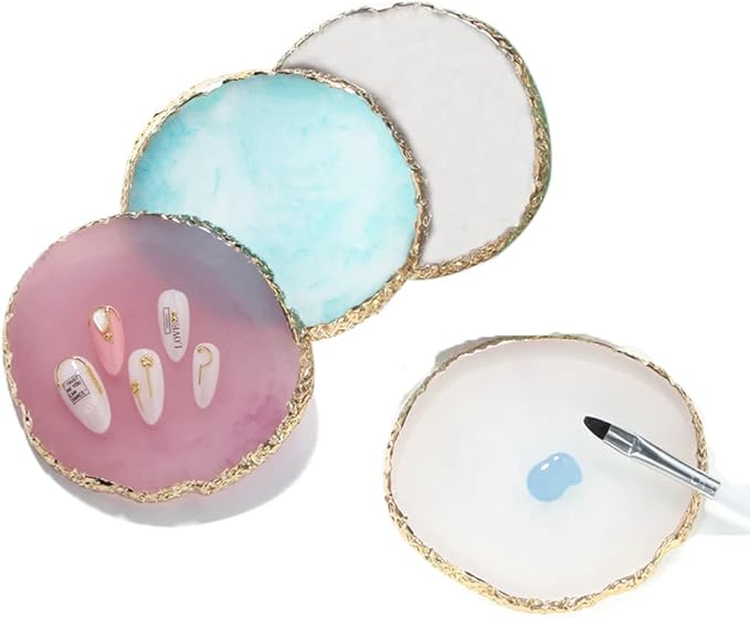 Resin Nail Art Palette, Nail Art Painting Mixed