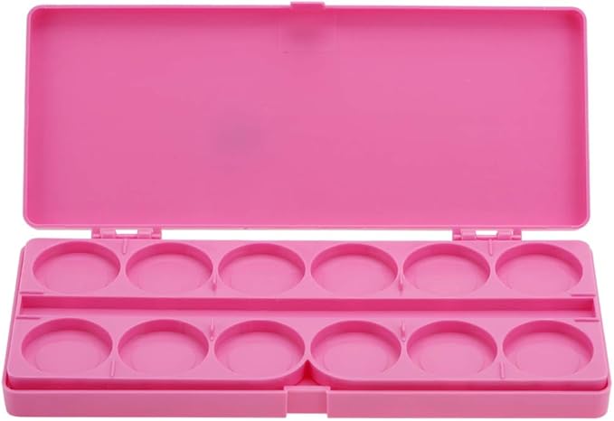 Nail Art Palette, 24 Grid Plastic Nail Art