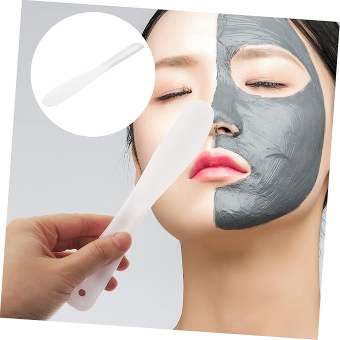 Beaupretty 10pcs Tool Stick White Makeup Silicone Makeup