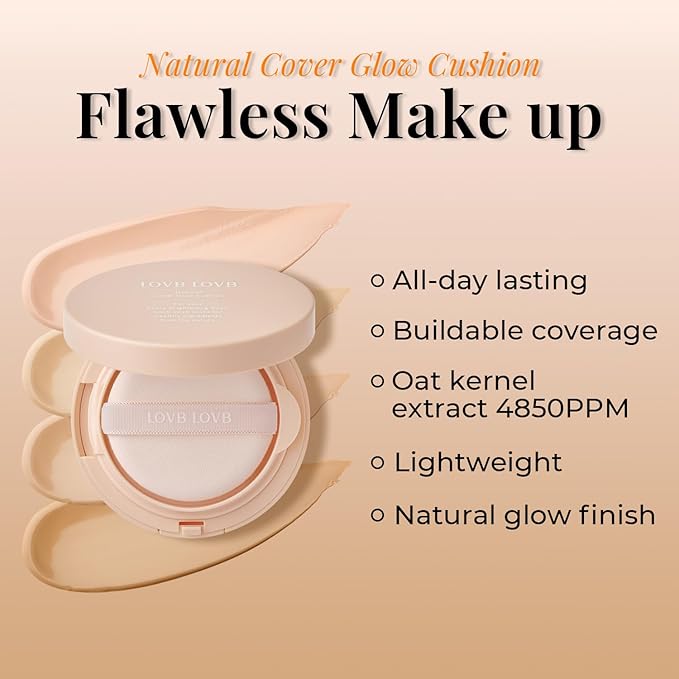 Natural Cover Glow Cushion Foundation | Korean Foundation 0.42oz