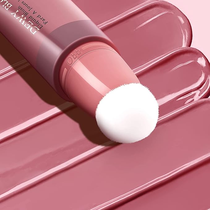 Liquid Blush Makeup Stick, Air Cushion Blush Beauty Effect (104Cherry)