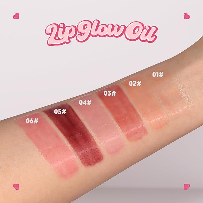 Lip Plumper Gloss High-Shine Liquid Lip Plumping Color, Long-Lasting Plumper Pout, Moisturizing, Non-Sticky With Natural Ginger Extract Portable 6 Colors (05#Raspberry)
