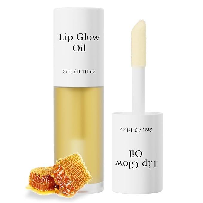 2 Pack Plumping Lip Oil,No-Sticky Lip