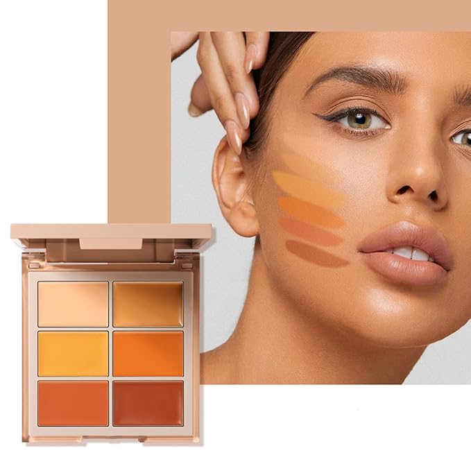 MAEPEOR Face Conceal Contour Palette 6 Colors Full