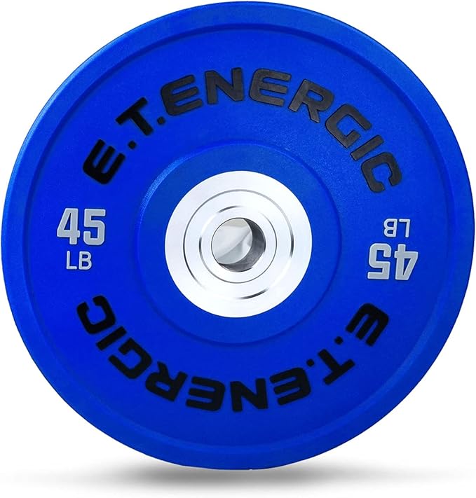 10LB/25LB/35LB/45LB/55LB Bumper Plates Odorless with 2" Opening Olympic